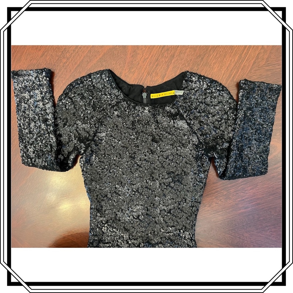 Alice and Olivia Nika Sequin Dress (EUC) - Picture 8 of 10